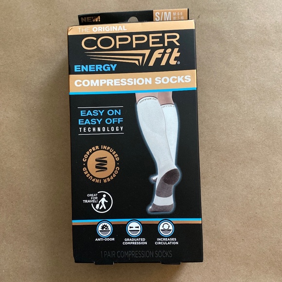Compression Socks - S/M Copper Fit - Picture 1 of 5